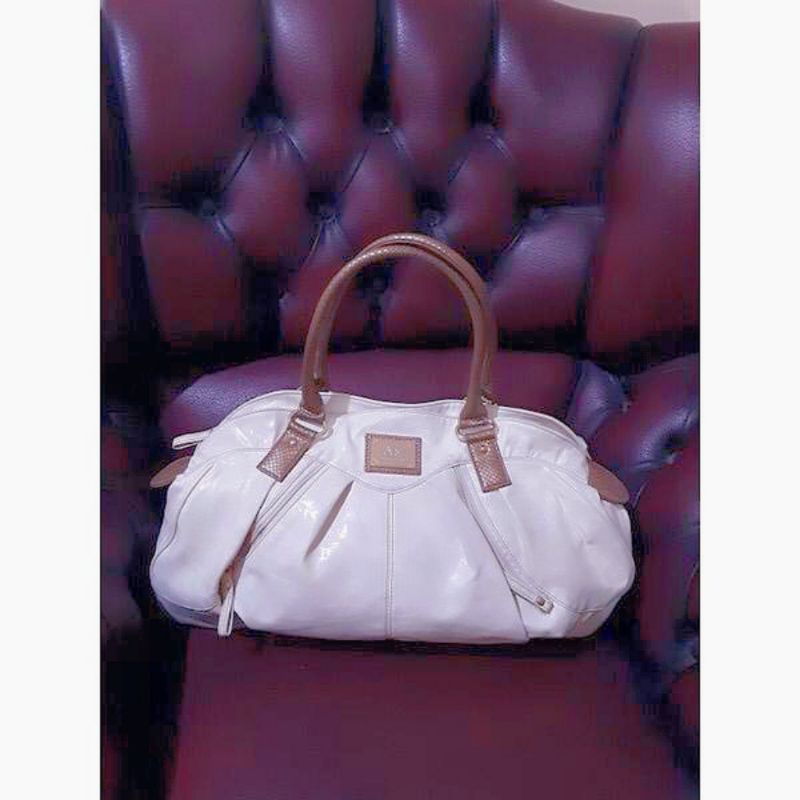 Anne Klein Bronze Snake Big Tote Bag