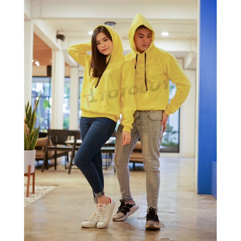 MUKZHOP - COUPLE SWEATER POLOS / BASIC SWEATER / POLOS /TOTOLUY / KUNING