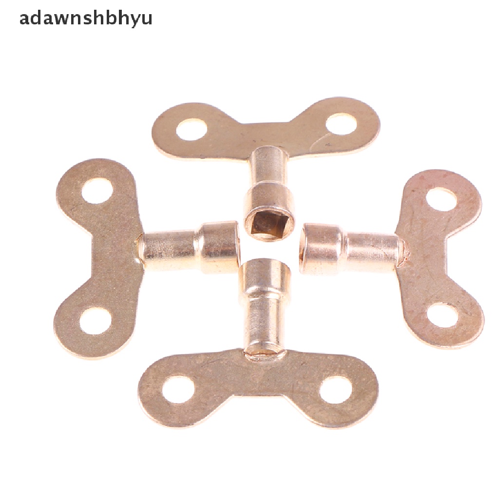 Adawnshbhyu 4 Pcs Air bleeding keys Kuningan Padat radiator Berdarah Alat Kunci Ledeng Alat keys