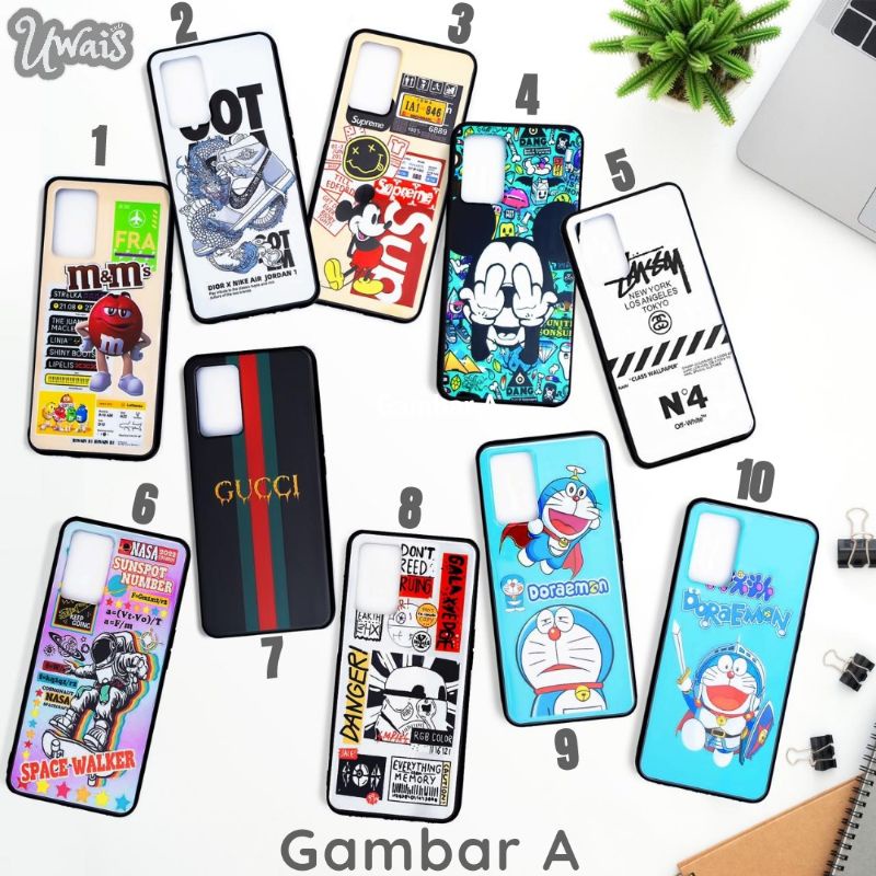 Fuze case fashion gambar karakter Xiaomi redmi 6a Note 8 9 9pro 10pro