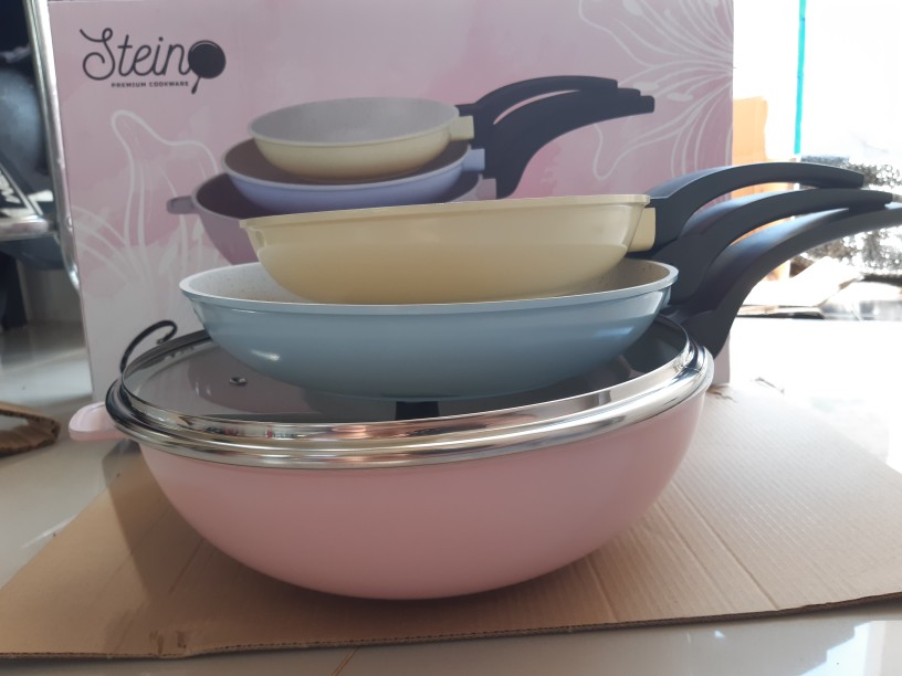 Stein Cookware Cosmo Pan Panci Set (isi 3 Pcs)