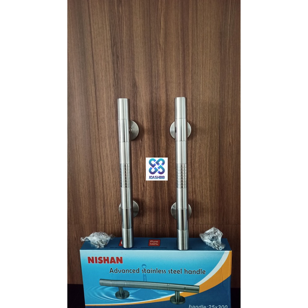 Tarikan Pintu Stainless 30cm, Handle pintu Stainless 30cm tebal 2.5cm Nishan / Gagang Pintu