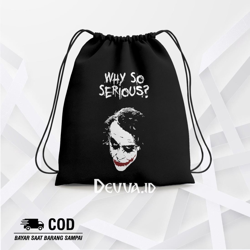 Tas Serut Why So String Bag Bts Muat Banyak Barang Ukuran 36 X 31 Cm | Devva.Id