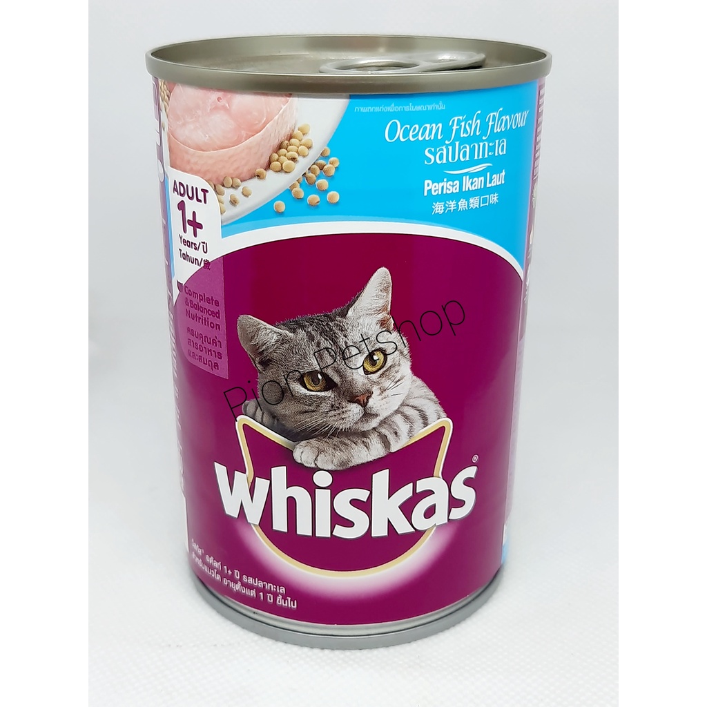 Whiskas Makanan Kaleng 400gr/Makanan Basah untuk Kucing 400gr