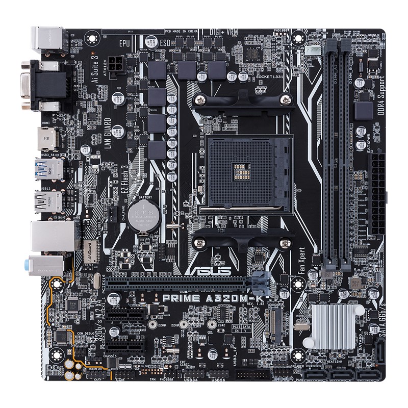 Motherboard Asus Pime A320M-K M.2 NVMe AM4 DDR4