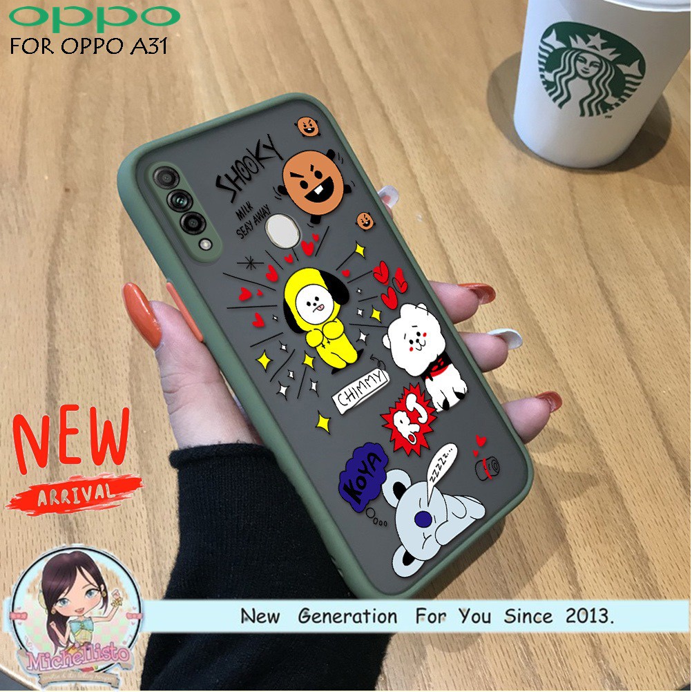 Case OPPO A31 Frosted Bumper Aero Gambar Cewek Lucu CUTE