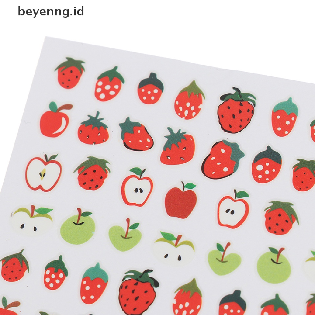 1 Lembar Stiker Kuku Motif Alpukat Kaktus Bunga Buah Untuk Manicure