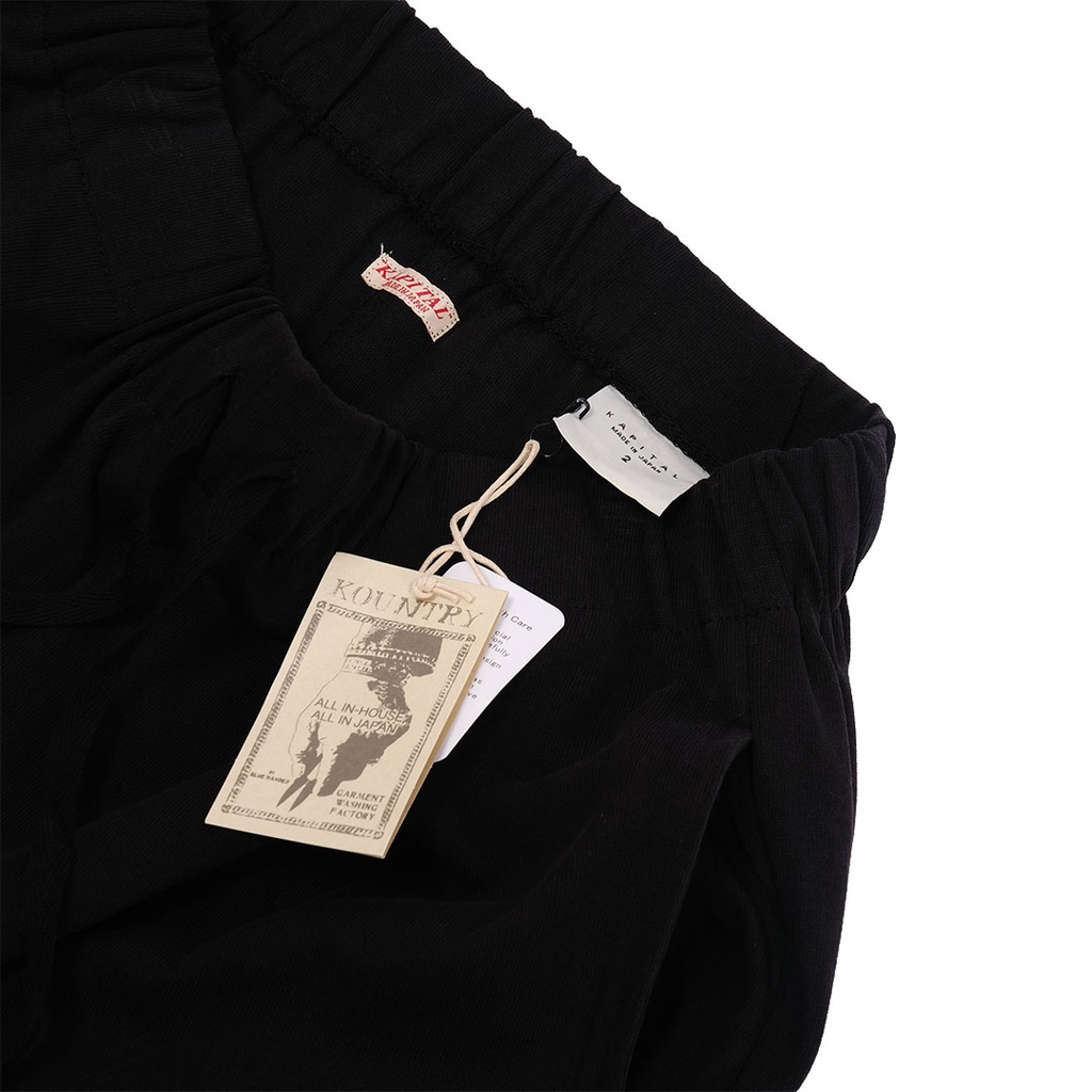 Kapital Cracked Smiley Face Pants Black