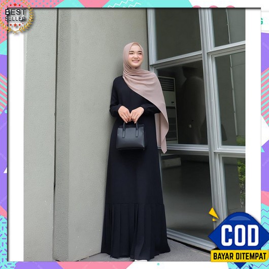 Khalisa Dress Gamis Wanita Dewasa Terbaru 2022 Elegan Gamis Remaja Kek Bisa Cod : Yuri Dress Size S