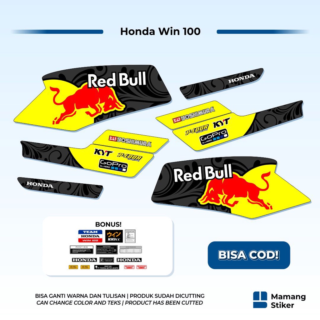 Striping Honda Win 100 Original (10) Variasi Traill Treill Trill Japan Jepang Custom Racing 1984 200