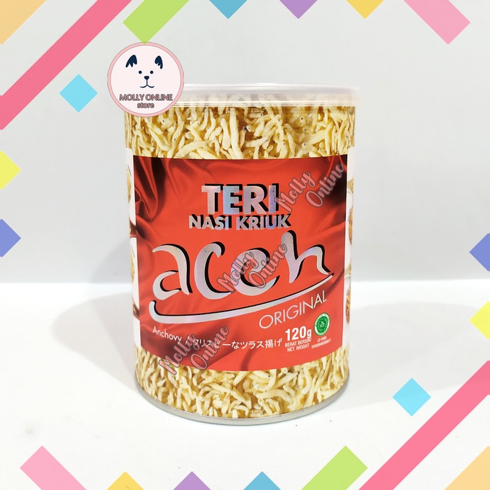 

✨COD✨ Aceh Teri Nasi Kriuk Original 120g /Anchovy /Teri Medan /oven /camilan - Original