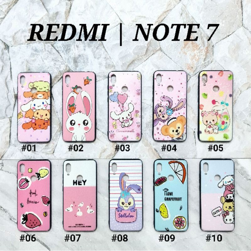 VIVO V15 OPPO A59 / F1S F11 PRO REDMI GO REDMI 7 REDMI NOTE 7 - PINKY CANDY Soft Hard Case Pastel Cartoon