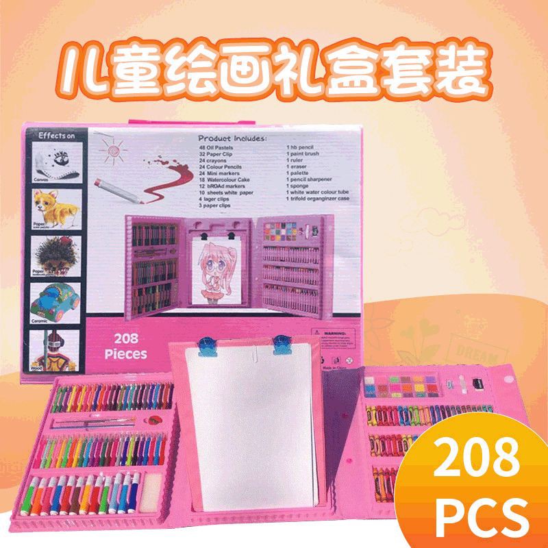 

208 PCS Crayon Set Cat Minyak Pensil Warna Pastel untuk Anak Melukis Mengambar