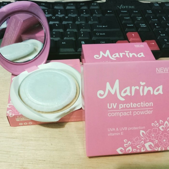 ✿ MADAME ✿ MARINA UV PROTECTION COMPACT POWDER - MARINA BEDAK PADAT UV PROTECTION