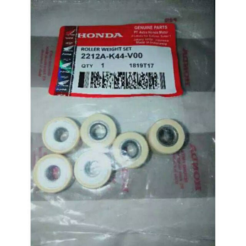 Roller set 6pcs k44 untuk Honda beat pop all new beat esp Scoopy esp