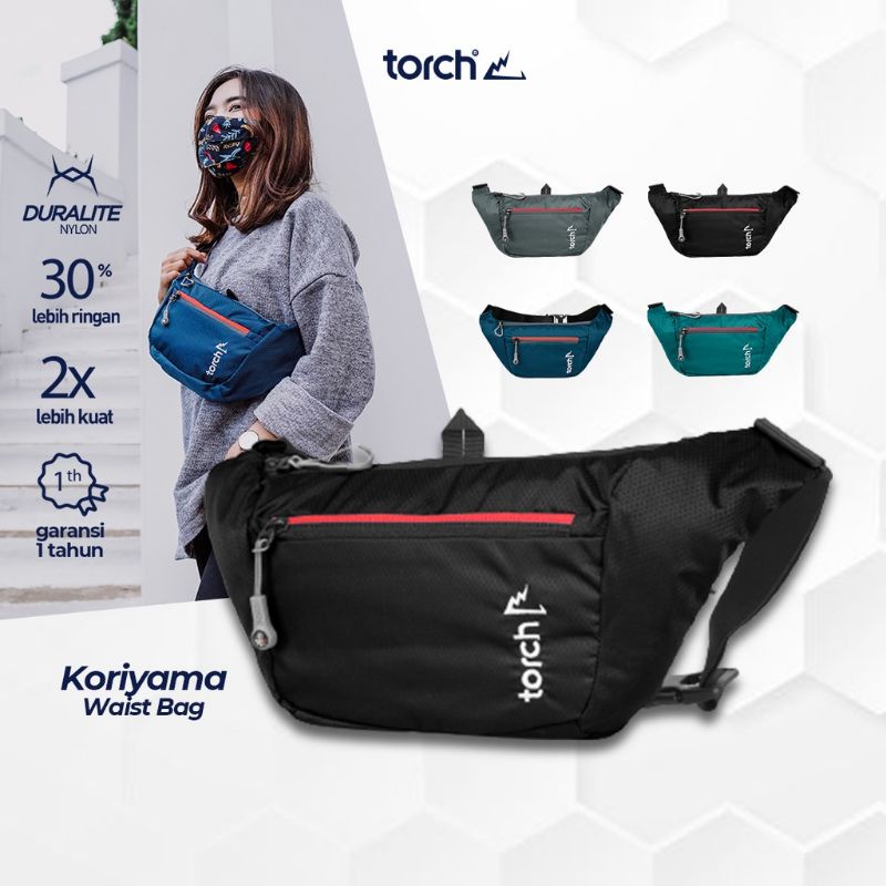 Tas Waistbag Torch Koriyama Original Murah