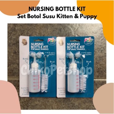 NURSING BOTTLE KIT Set Botol Susu Dot untuk Anak Kucing Anjing