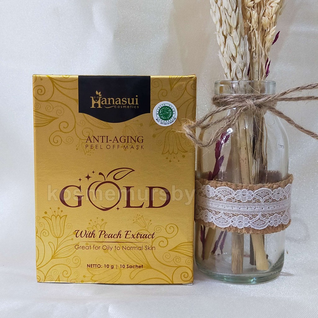 (ECER) hanasui anti aging peel off mask GOLD