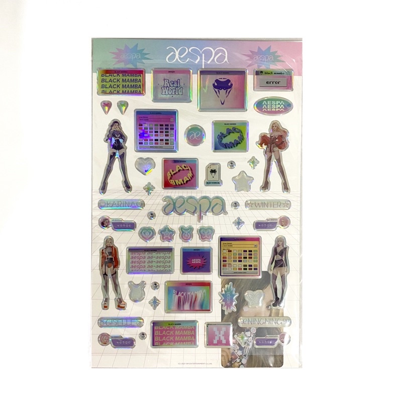 [SEALED] NINGNING AESPA BLACK MAMBA EPOXY PHOTOCARD PC