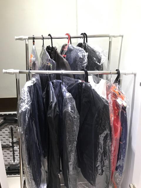 Stand Hanger Double Sisi Rak Serbaguna Dgn 4 Roda Megahome