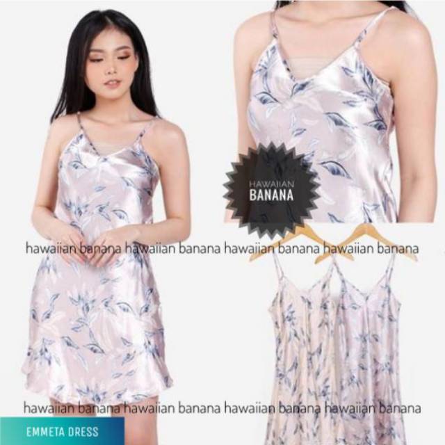 HAWAIIAN Baju  Tidur DASTER  Satin Satu  Tali  Dewasa Banyak 