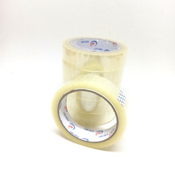 

Selotip Bening Solatip Transparan Startape Lakban Bening 24 mm 1 inci