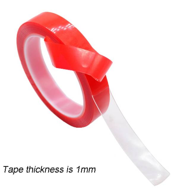 

Perekat Double Tape Acrylic Adhesive Transparent No Trace Sticker 15mm x 3m - J4702