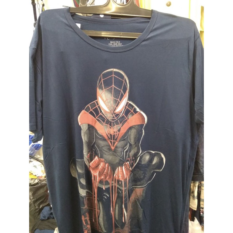 Kaos cowok dewasa spiderman superman kapten america rhymes