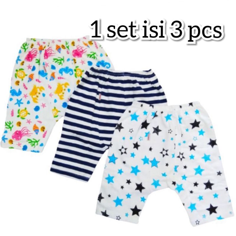 1 set isi 3 buah celana anak usia (6 bulan - 3 tahun)chokichi halus lembut