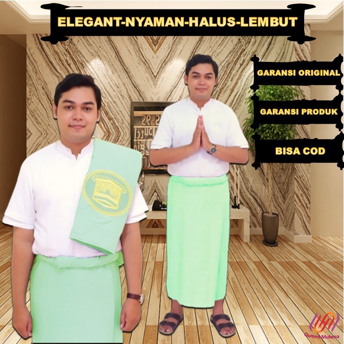 Sarung dewasa polos bukan wadimor atlas bhs gajah duduk bantal sofa adem model terbaru 2021 green