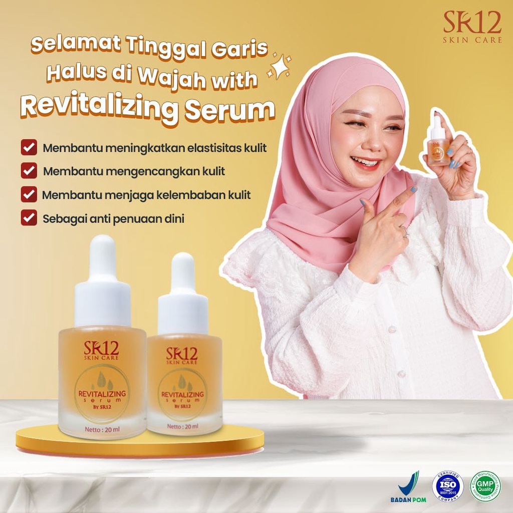 Revitalizing Serum SR12 Serum Wajah Atasi Bopeng Jerawat Flek Hitam Mata Panda Melembabkan Mencerahkan Muka Murah Original 100%