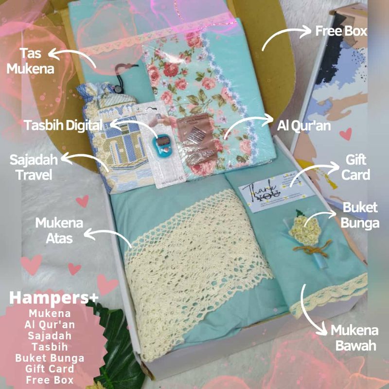 SESERAHAN PERNIKAHAN ALAT SHOLAT MUKENA HAMPERS KADO ULANG TAHUN | KADO ULANG TAHUN CEWEK HAMPERS BO