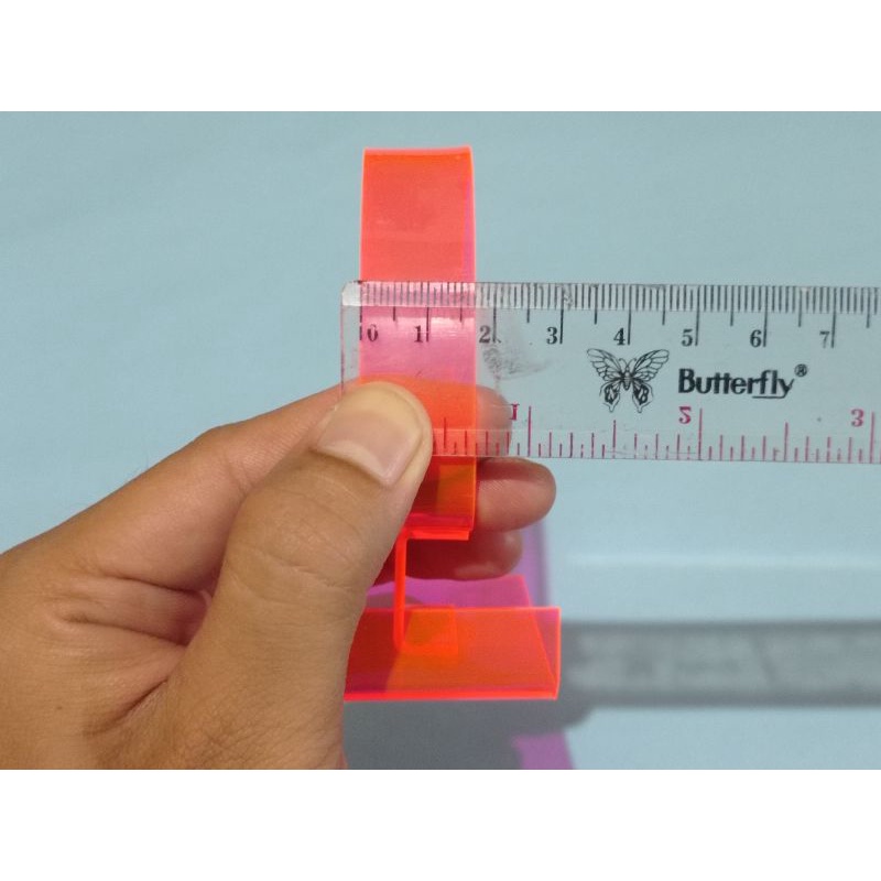 PROMO!! DISPLAY JAM TANGAN AKRILIK CANGKANG JAM TANGAN AKRILIK PAJANGAN JAM TANGAN-Merah tebal