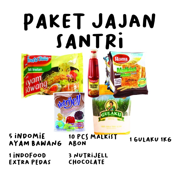 

Paket Jajanan Santri & Santriwati Di Pondok Pesantren Modern Maupun Tradisional