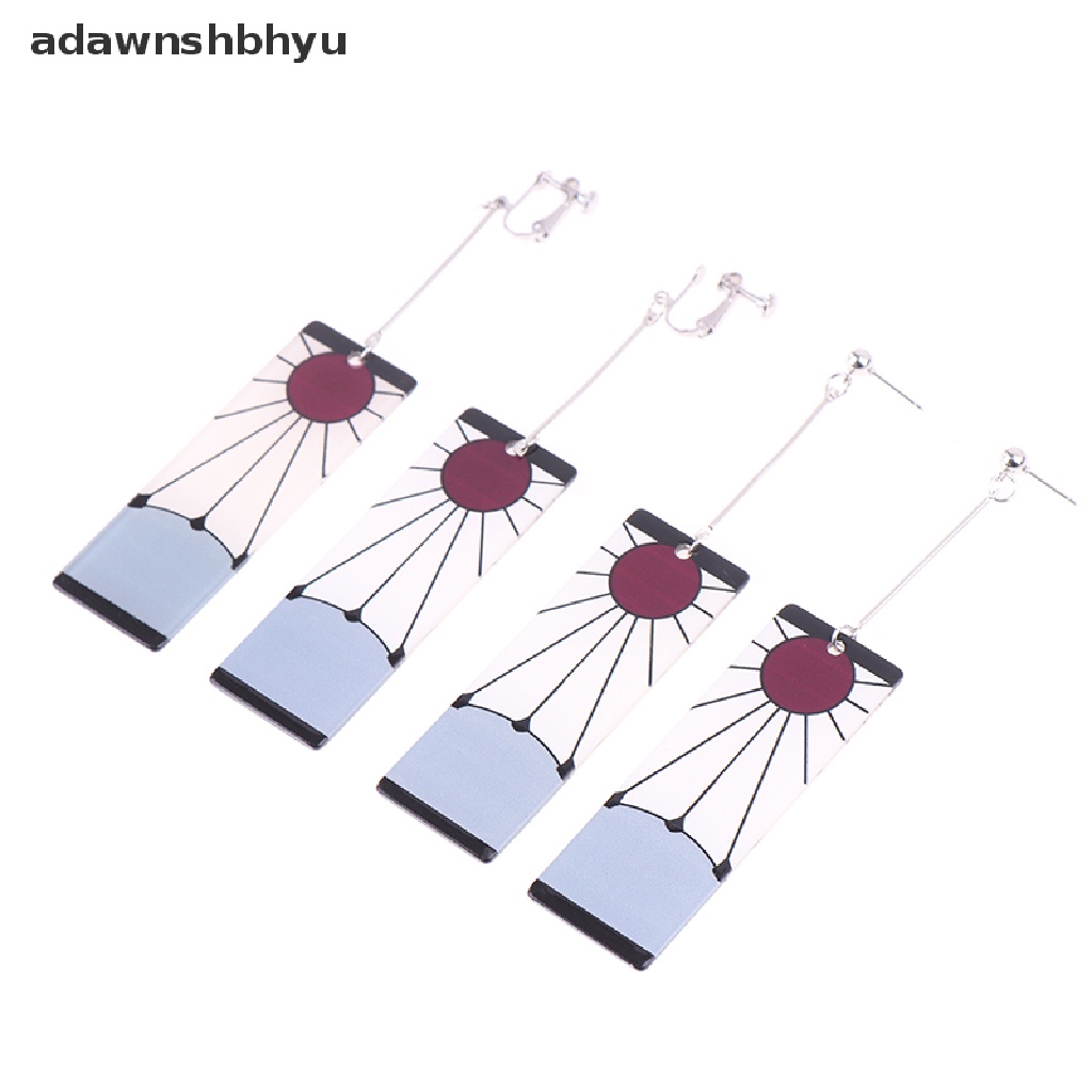 Adawnshbhyu Anting Tanjiro Fashion Anime Cosplay Props Drop Anting Panjang Untuk Perhiasan Gadis