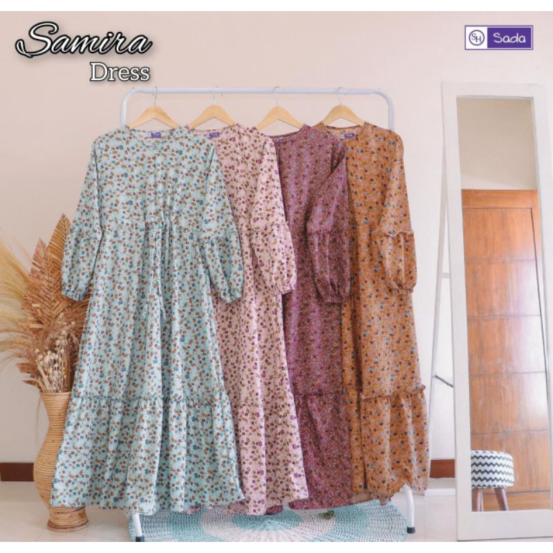Samira Dress by Sada Hijab Crinkle motif Best Seller