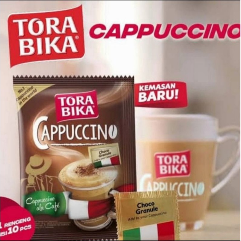 

Kopi ToraBika Cappuccino isi 10 sachet