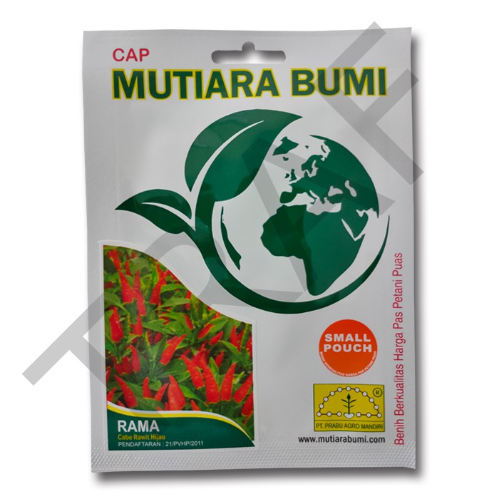 BENIH CABAI RAWIT HIJAU RAMA ISI 700 BUTIR CAP MUTIARA BUMI
