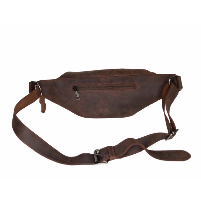 Tas waistbag WR.Leather kulit sapi asli crazy horse