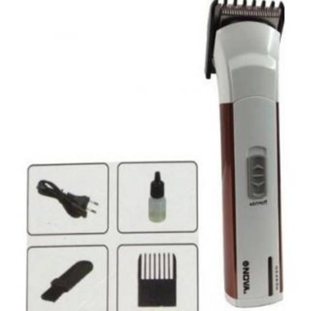 ORIGINAL - Alat Pencukur Rambut Mesin Cukur NOVA NHC-401 Rechargeable Trimmer