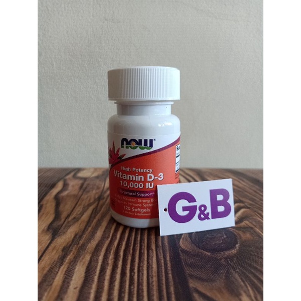NOW VITAMIN D-3 10000IU 120softgels