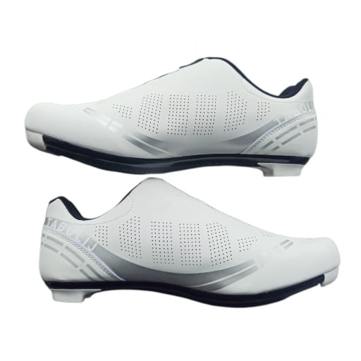 SPEED Sepatu Cleat sepeda Roadbike Road Bike model LOOK SPD - PUTIH DOFF