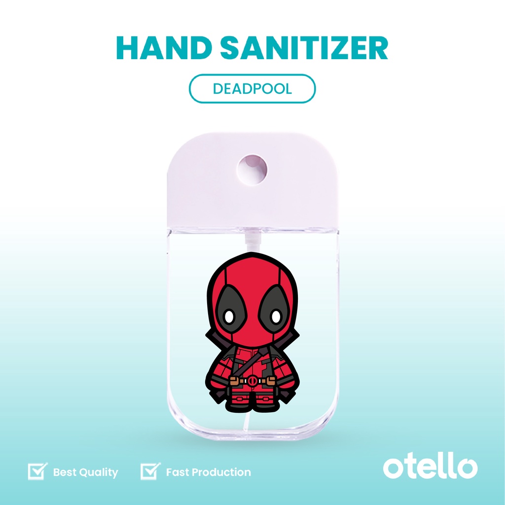 Otello Pocket Hand Sanitizer Lucu Bottle Superhero Spray Botol Semprot Cairan