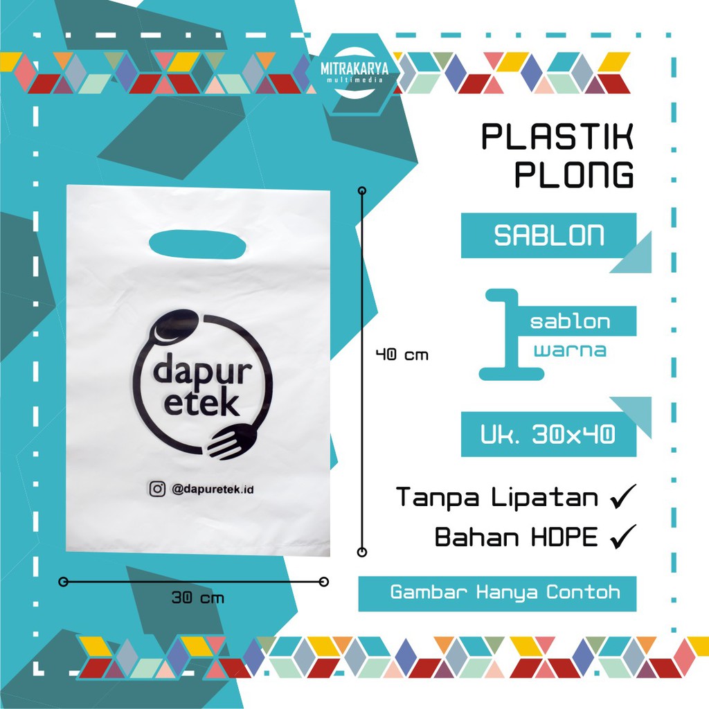 

Plastik Sablon Plong LSP 30x40 cm