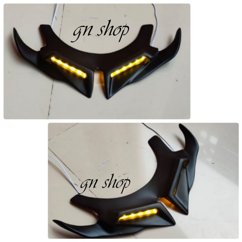 winglet HONDA vario old 125-150 old 2015-2017 winglet plus lamp led winglet galaxy 3