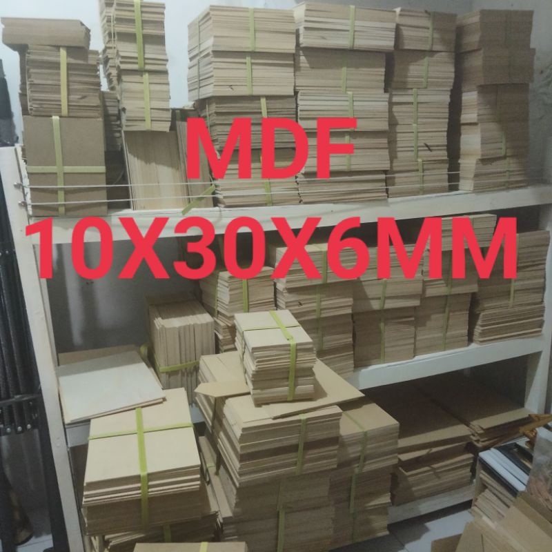 MDF 10x30x6mm siap pakai / mdf potongan