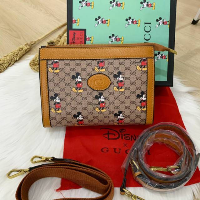 Gucci disney double strap bag medium