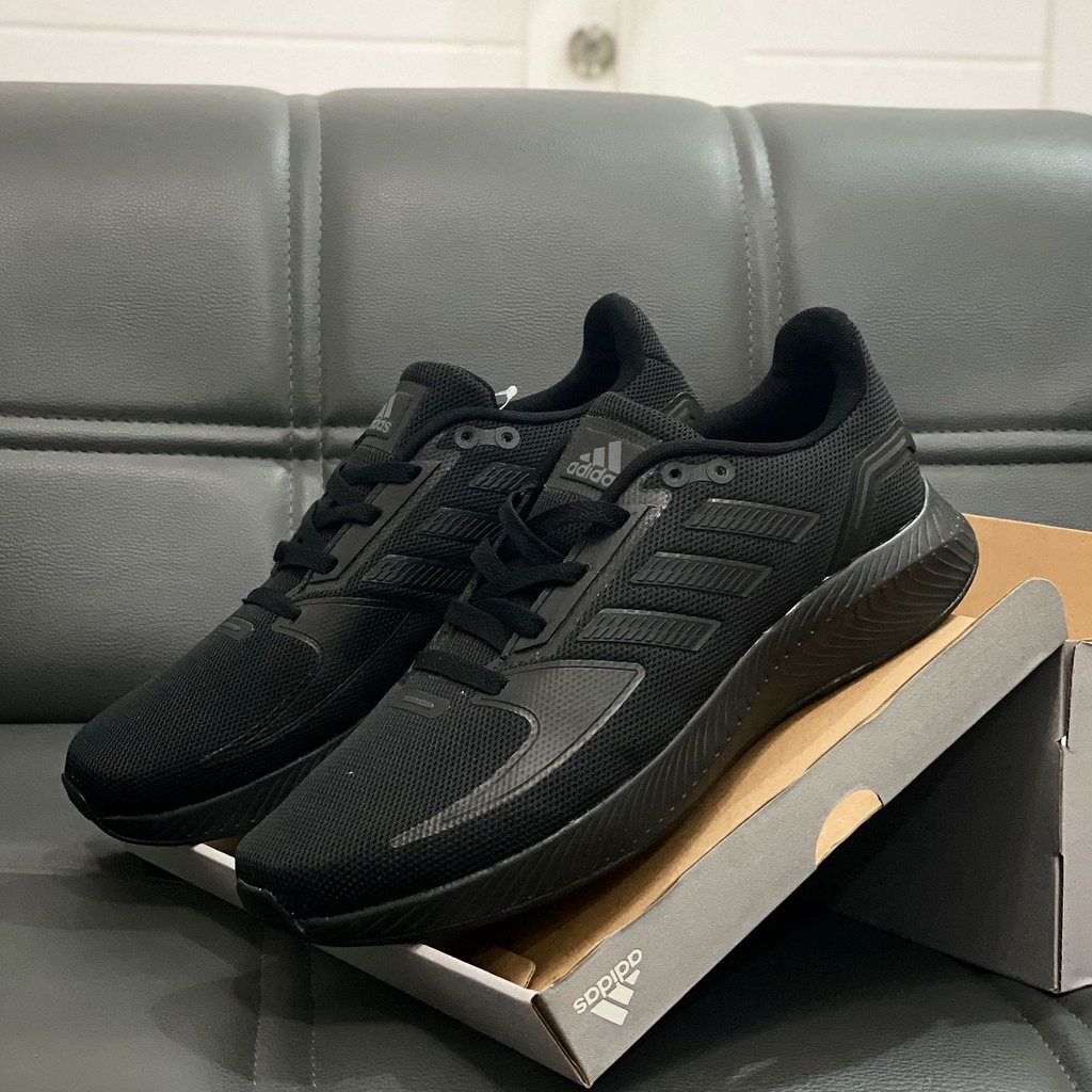 Sepatu Ads Run Falcon 2.0 Triple Black  Original OEM Sepatu Running Pria / Sepatu Olahraga Pria
