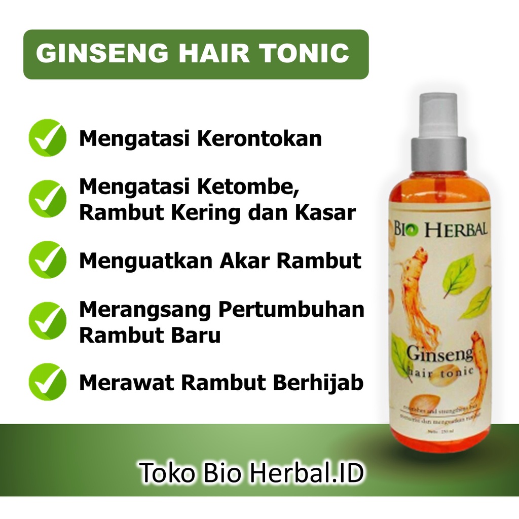 Hair Tonic Serum Rambut Rontok Hair Tonik Rambut Rontok Penyubur Rambut Rontok Tonic Ginseng B2Q