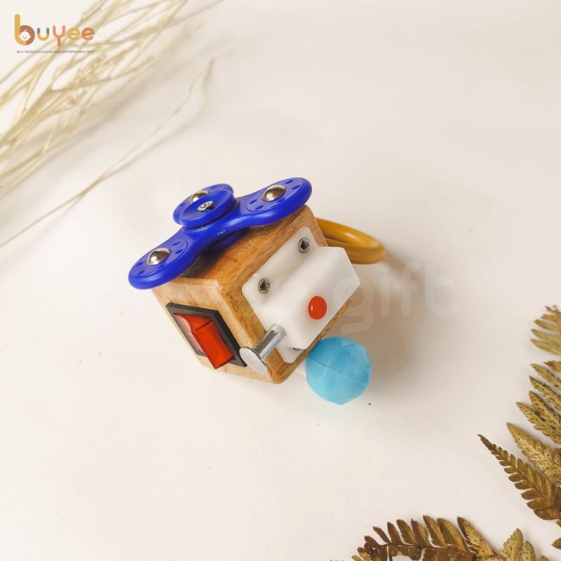 BUSY CUBE BUYEE GIFT | Mainan Edukasi Montesori Balita | Kubus Main | Wooden toys